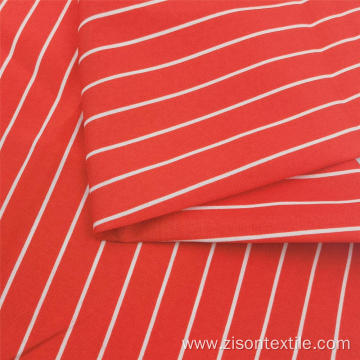 Striped Dyed Yarn Polyester Woven Printed Pongee Fabrics